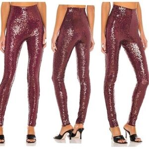 Commando Sequin Legging in Wine